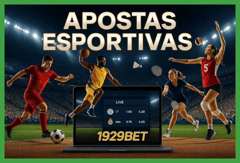 Apostas esportivas no cassino online 1929BET